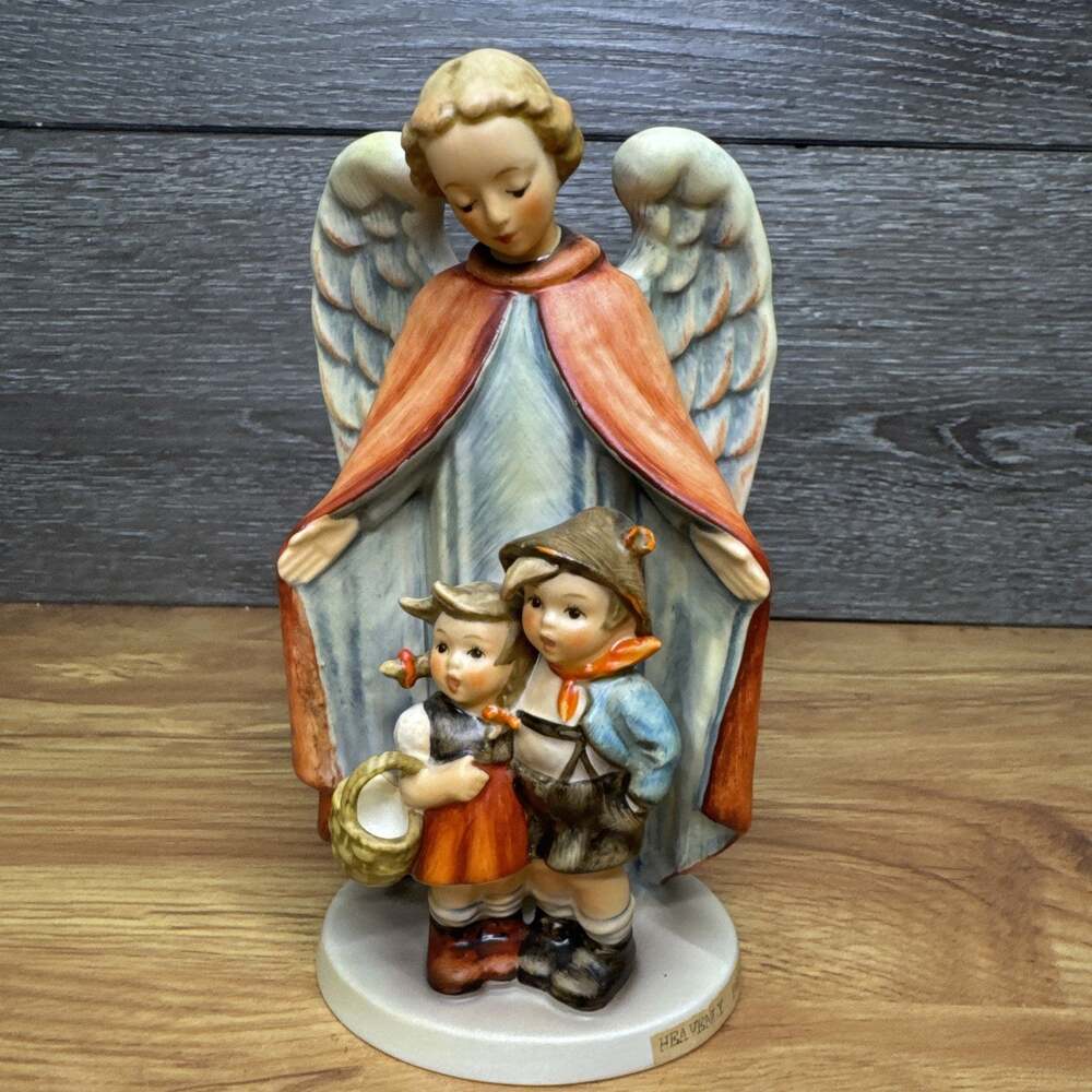 1964 MJ Hummel HEAVENLY PROTECTION 88/1 Angel & Children Figurine 6.5”